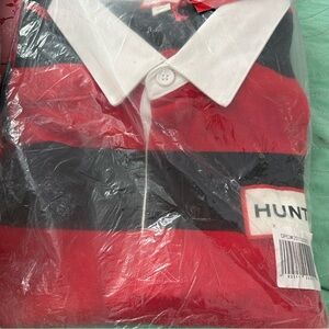 Hunter Men's Rugby Polo Shirt Red XXL
